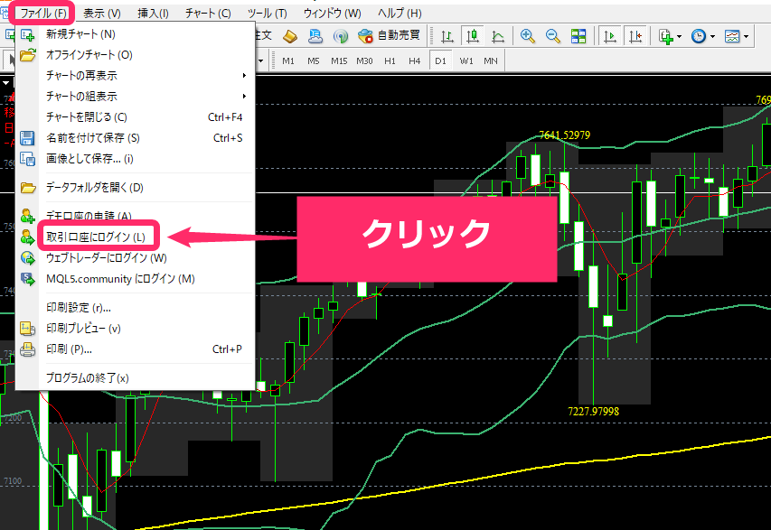 BigBoss　MT4利用手順４