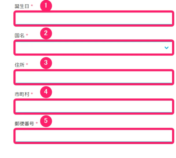 Exclusive Markets　法人口座開設３