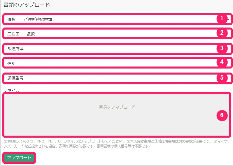 CXCMarkets　法人口座開設手順６